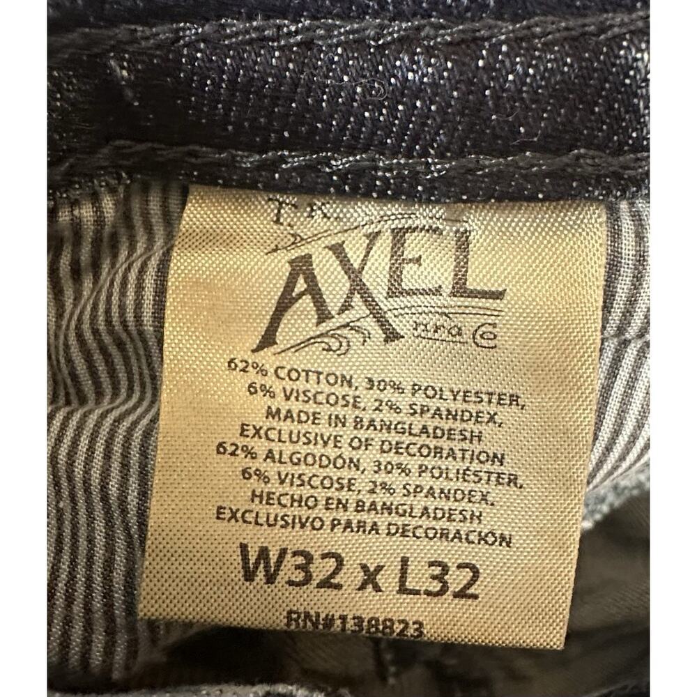 NWT Axel Jeans Men's 32X32 Slim Boot Cut Stretch Comfort Thick Stitch Denim - Picture 4 of 10